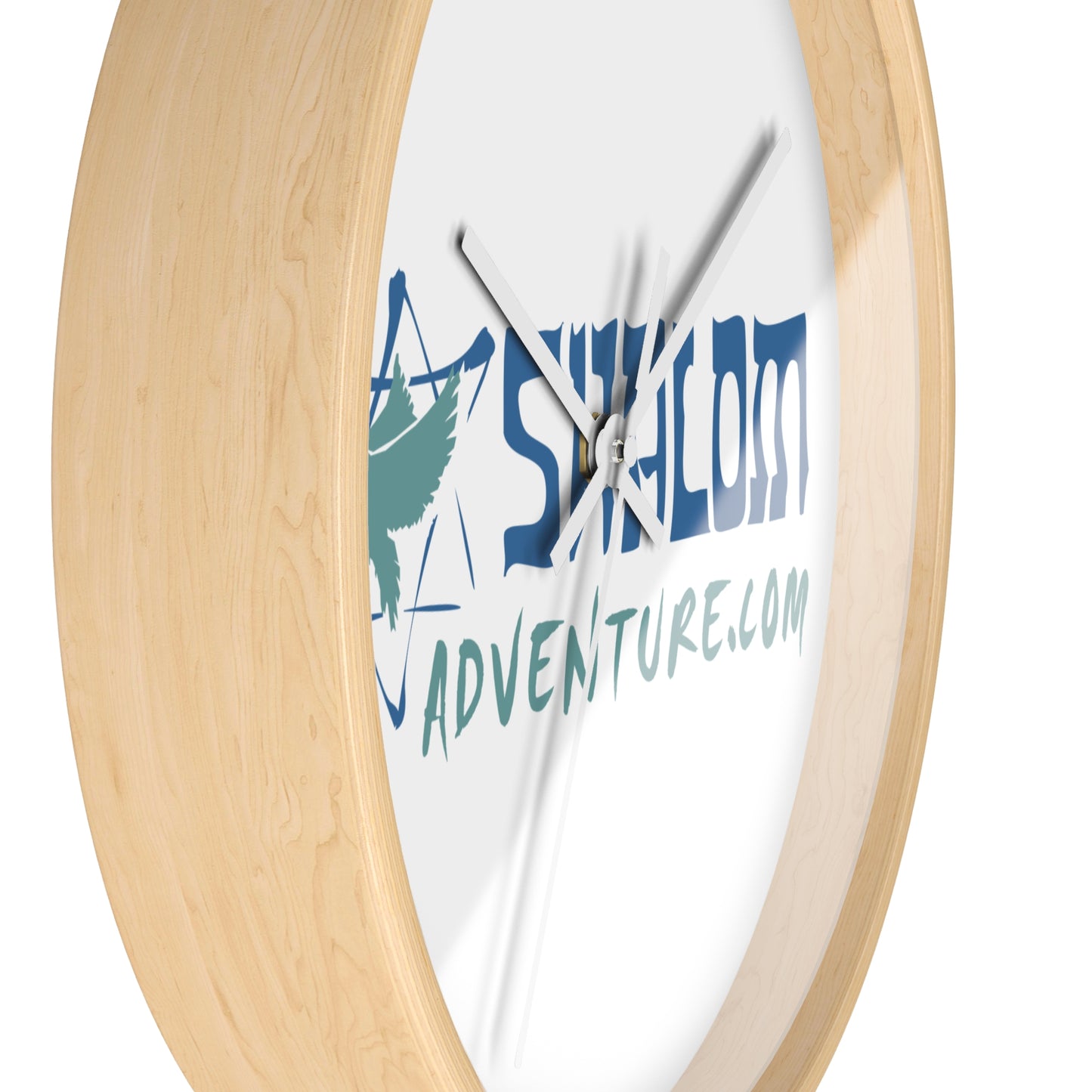 Shalom Adventure Wooden Wall Clock – Stylish & Modern Home Decor