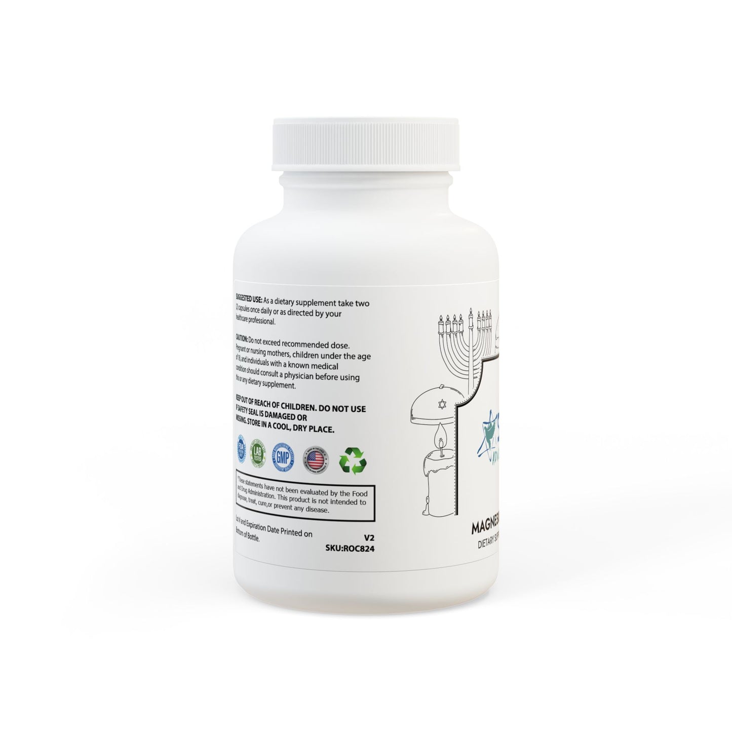 Magnesium Glycinate Supplement (60 Capsules)