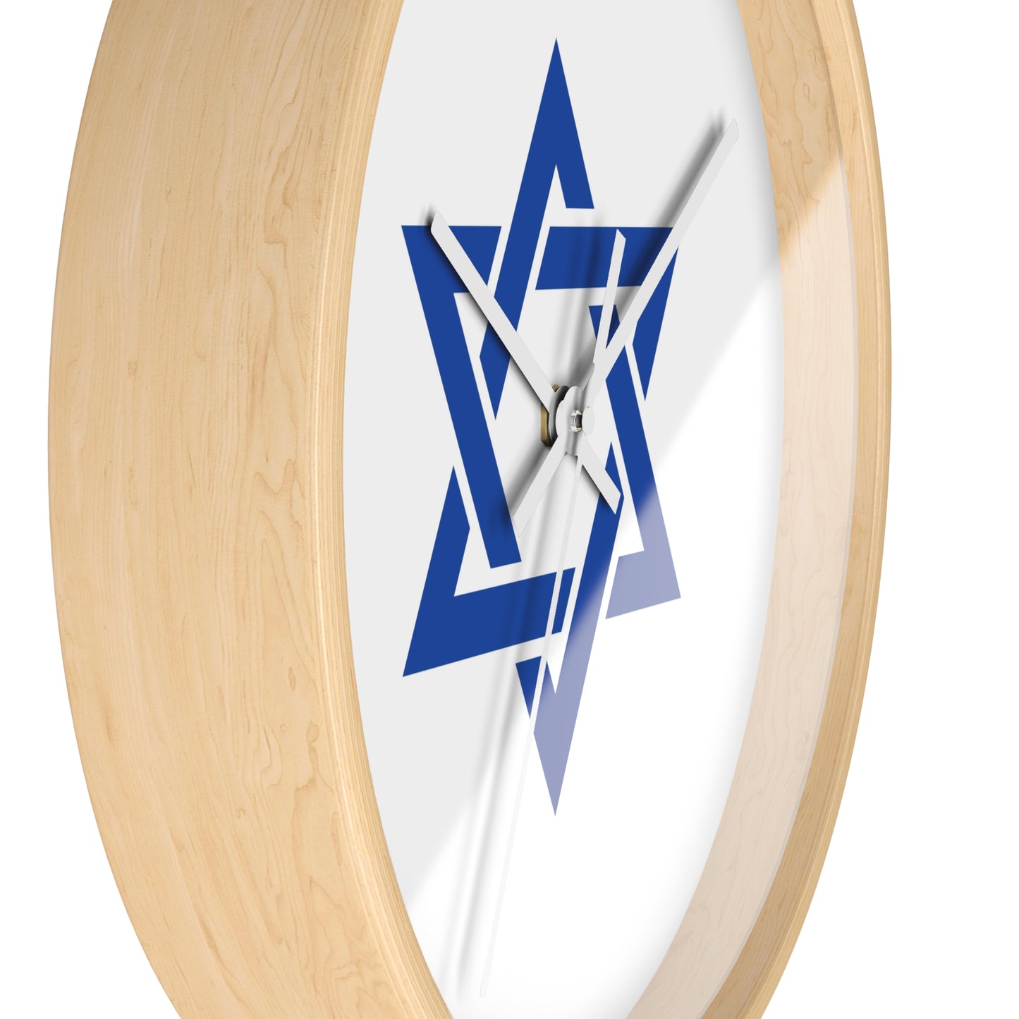 Modern Star of David Wall Clock - Jewish Home Decor, Gift for Hanukkah & Passover
