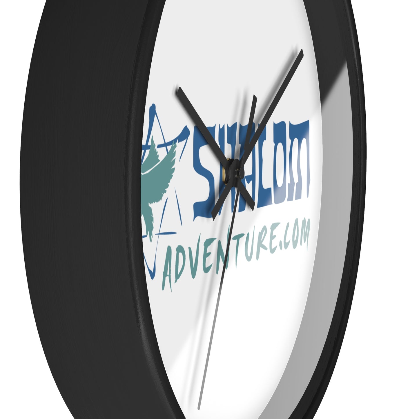 Shalom Adventure Wooden Wall Clock – Stylish & Modern Home Decor