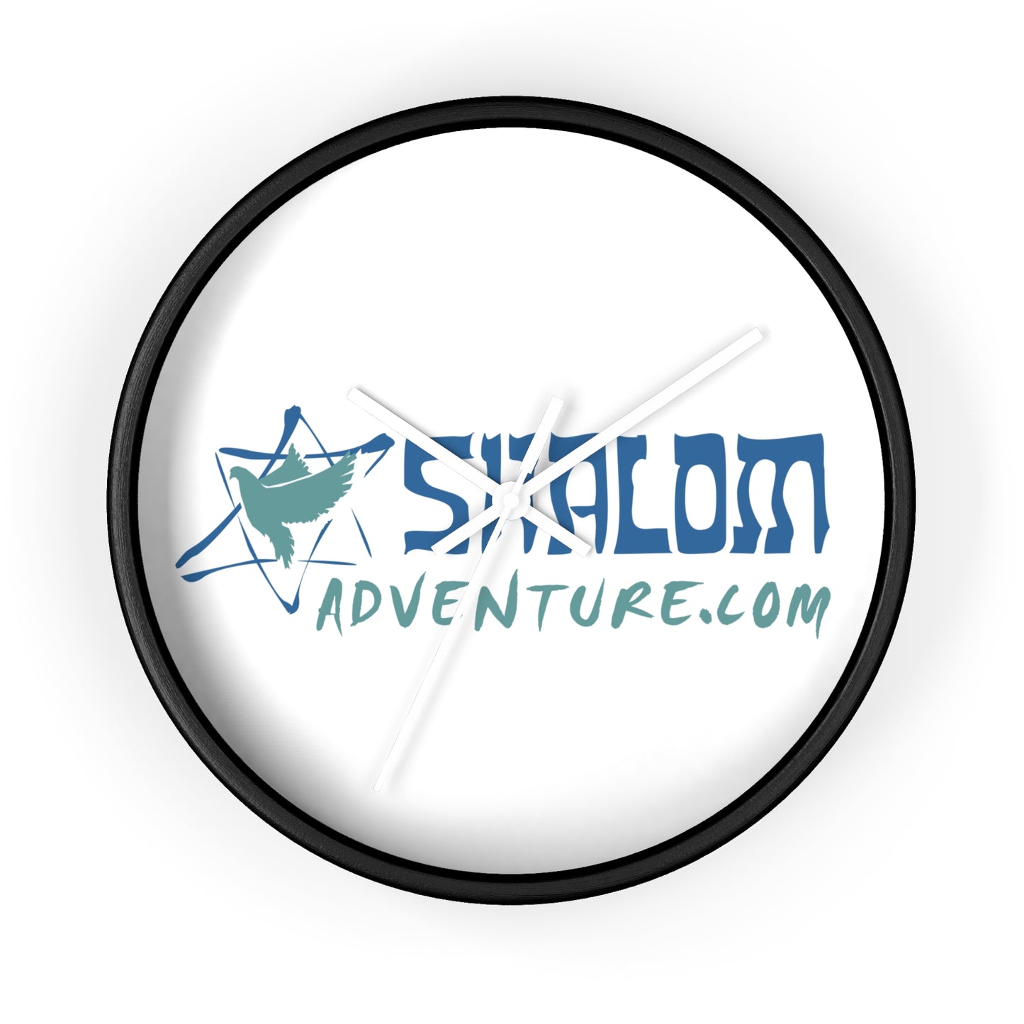 Shalom Adventure Wooden Wall Clock – Stylish & Modern Home Decor