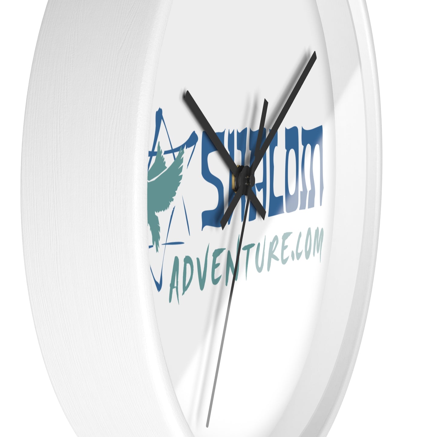 Shalom Adventure Wooden Wall Clock – Stylish & Modern Home Decor