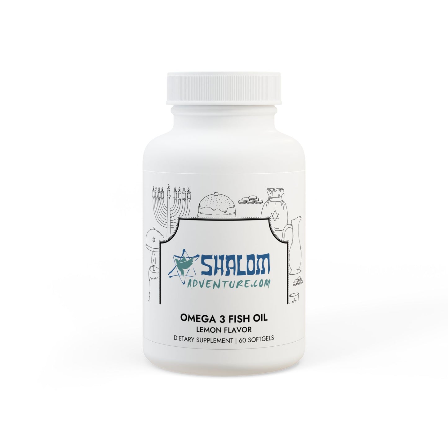 Omega 3 Fish Oil Supplement (60 Softgels)