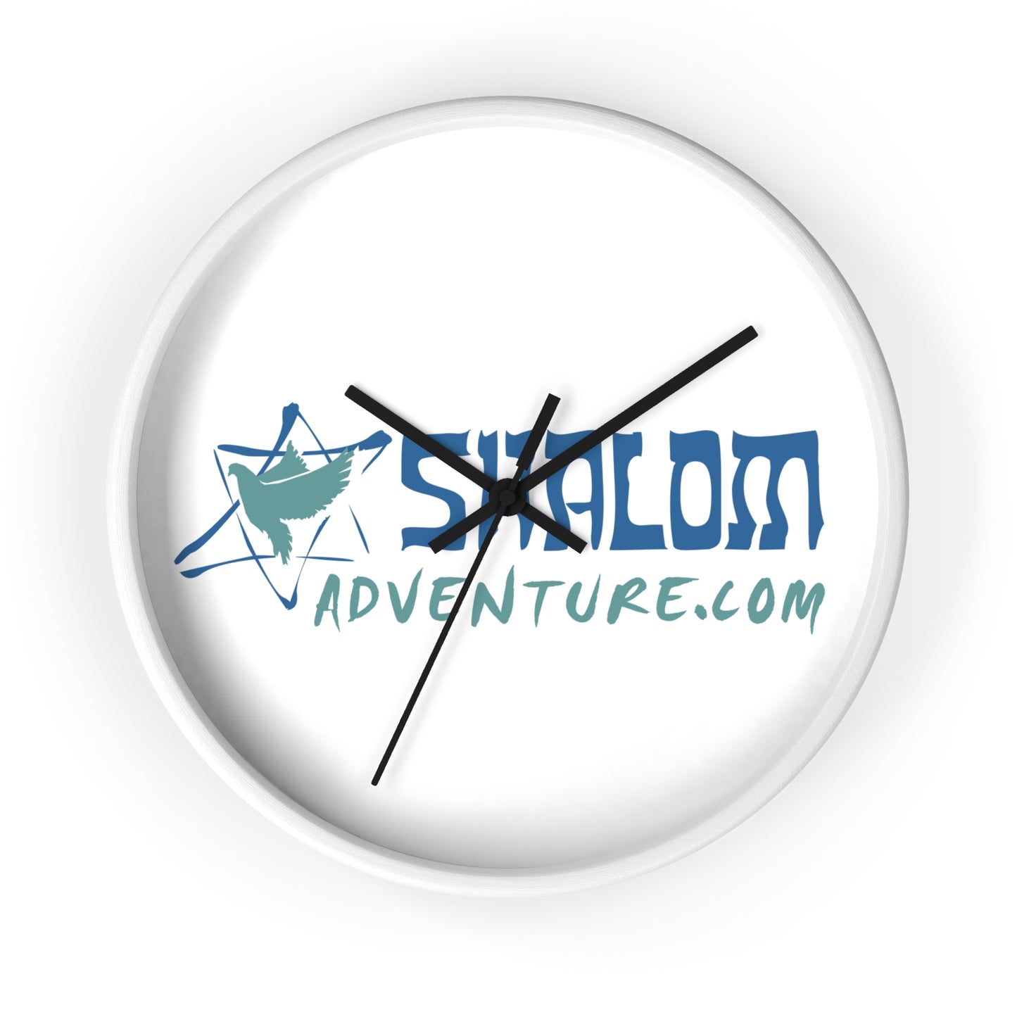 Shalom Adventure Wooden Wall Clock – Stylish & Modern Home Decor