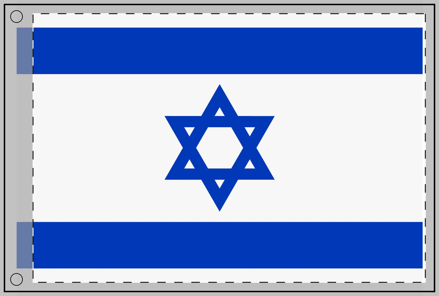 Double Sided Israeli Flag - Celebrate Your Heritage with Vibrant Display